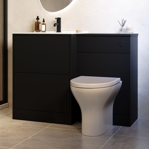 1100mm black toilet - 1100mm, sink