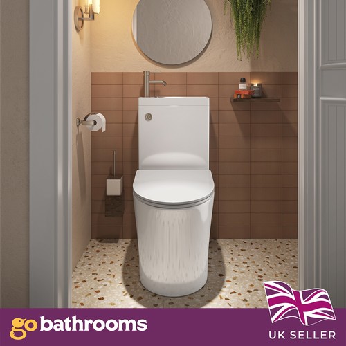 Toilet with sink - with, in